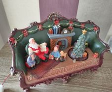 Christmas Light Up Santa on Chair
