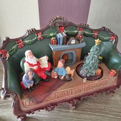 Christmas Light Up Santa on Chair