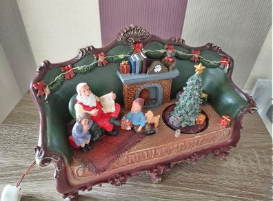 Christmas Light Up Santa on Chair