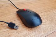 Lenovo Wired USB Mouse - Red Scroll Wheel