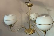 Spherical gold ceiling light
