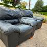 Leather Couch and 2 Arm Chairs Image 7