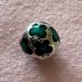 Genuine Pandora Silver Turquoise Butterfly Enamel Charm Image 3