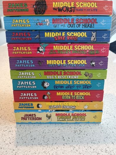 Middle School Books by James Patterson x10