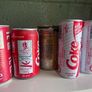 10 Vintage Coca Cola Cans Image 4