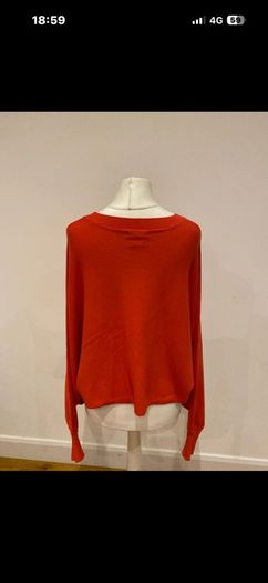 Massimo Dutti batwing cotton knit top size 12-14