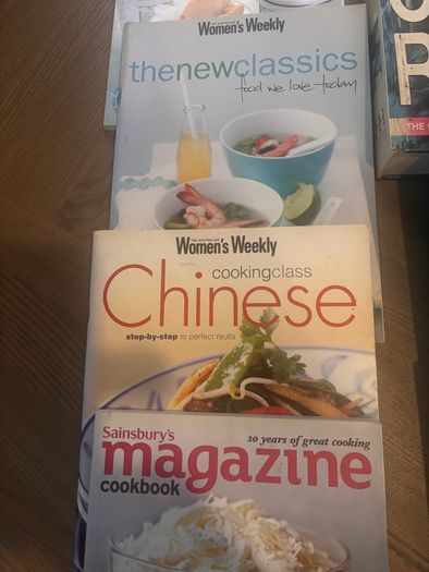 collection of cookbooks
