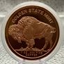 1avdp oz Fine 999 Copper Bullion Buffalo Round.(L) Image 2