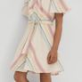 Stripe Linen Cotton Knot Dress (13-14years) Image 7