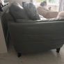 Leather sofa and armchair Image 3
