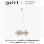 Avo Glass Ball Pendant Light - Gold Image 2