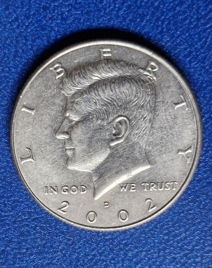 2002 D Kennedy Half Dollar Fifty Cent Coin