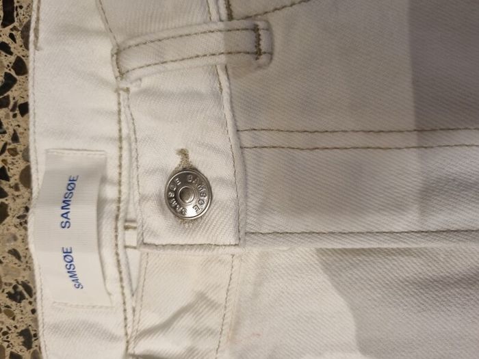 samsoe & samsoe new white jeans