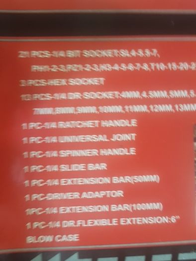 tool set ratchet socket