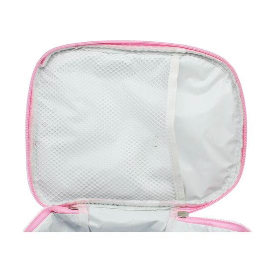 Pink Lunch Bag for Kids with custom printed personalised photo or image / back to school stationery