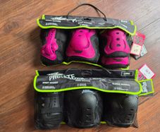 No Fear Inline Skate Protection Sets - Black (Large) & Pink (Medium)