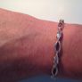 Silver sparkly diamante bracelet Image 2