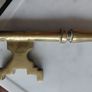 Antique solid brass ornamental key 35cm in length Image 6