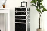 Make-Up Trolley drawer black  Trolley cosmetic case, black,