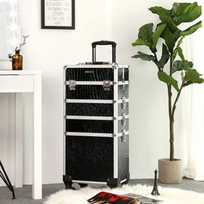 Make-Up Trolley drawer black  Trolley cosmetic case, black,