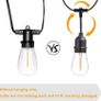 MASSIVE SALE Festoon Lights Outdoor Mains Powered, S14 100FT Led Outdoor String Lights, Warm White 2700K, Waterproof IP65, Great Garden Terrace Patio Outside Lights Image 2