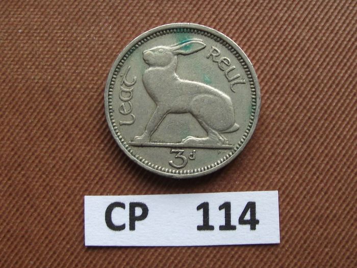 Irish Republic. 1946 Irish Three Pence