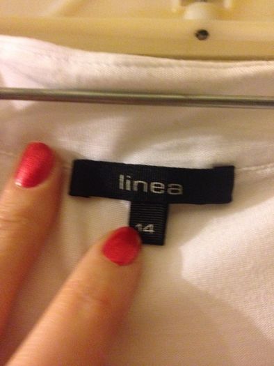 White Linea top