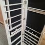 White Free-Standing Jewellery Cabinet with Full-Length Mirror Image 3