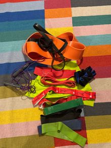 Selection of gym equipment