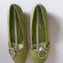 Solada Moda Ladies Green Suede Shoes New With Box Size UK3 Jewel Detail Low Heel CAN POST Image 5