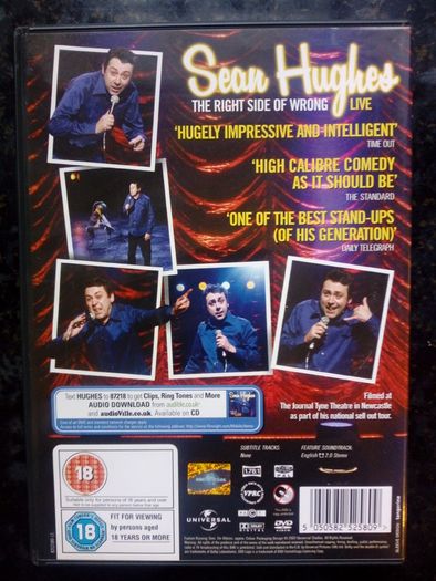 Sean Hughes- The Right Side Of Wrong Live Dvd