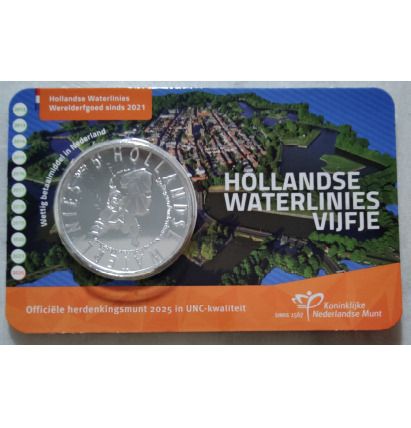 Netherlands 5 Euro Uncirculated Coin 2026 - Dutch Water Defence Lines