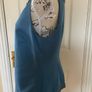 Principles Teal Beaded Sleeveless Top - Size 12 Image 4