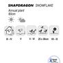 (S) Snapdragon Snowflake seeds 0.2g (415915) Image 2