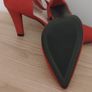 Red suede heels Image 2