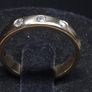 Vintage French 18ct Gold Diamond Ring Size 49 | 3 Natural Diamonds | 3.48g Image 2
