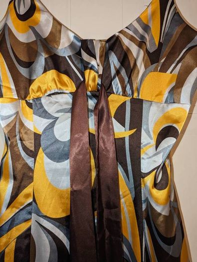 An amazing floral maxi silk dress from El Corte Ingles