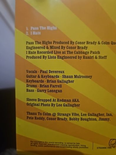 Listo - Pass The Highs ( Single)