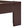 Bed Frame Dark Brown Solid Pine Wood 160x200 cm Image 5