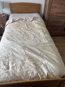 Single bed becomes double bed