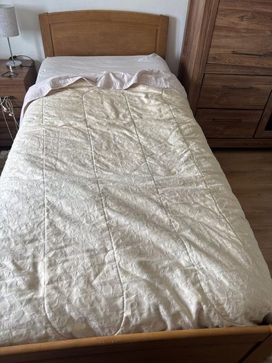 Single bed becomes double bed