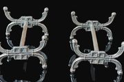 Antique Pair of Silver Plate Knife Rests