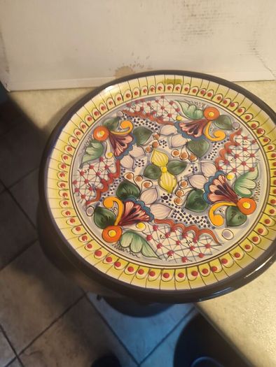 Mexican Pottery Talavera Plate 10 inches , Lead Free Heat Safe Hand painted Ceramic Folk Art From Mexico