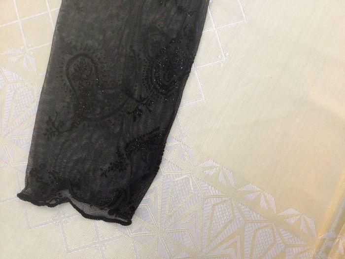 Fabulous Sparkly Designer  Black Top by Manuella  Brizzi of La Perla