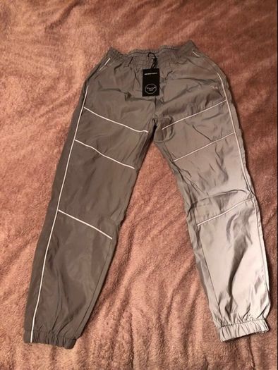 Reflective cycling trousers