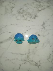 shopkins - 2pcs, glitter ombre shopkins (food bowl, tennis ball)