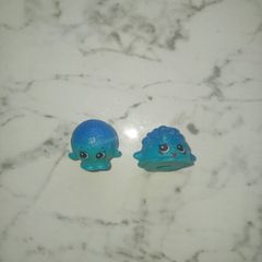 shopkins - 2pcs, glitter ombre shopkins (food bowl, tennis ball)