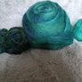 Knitting Yarn ( whites, blues greens ) + new added Image 8