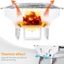 Barbecue Grill Stainless Steel BBQ Charcoal Grill Smoker Barbecue Folding Portable for Outdoor Cooking Camping Hiking Picnics Backpacking Large Image 4