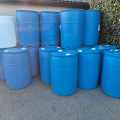 blue barrels